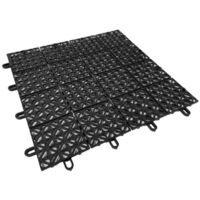 Ezooza MultiFlex – 111 Piastrelle Drenanti Flessibili per Esterni (10 m²), 30x30 cm, Plastica Riciclata, Colore: Antracite