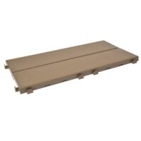 Piastrelle in Plastica con Finitura ad Effetto Legno 37,7 x 18,6 cm da Interno Esterno Colore: 866b56