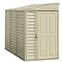 Duramax – Abri de jardin résine 4'x8' – Dimensions 122 x 241 x 188 cm – Résistant aux intempéries – Ventilation intégrée – Installation facile