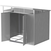 Casetta in Metallo Palladium Duramax 8'x6' a due porte 209x249x231 cm colore grigio
