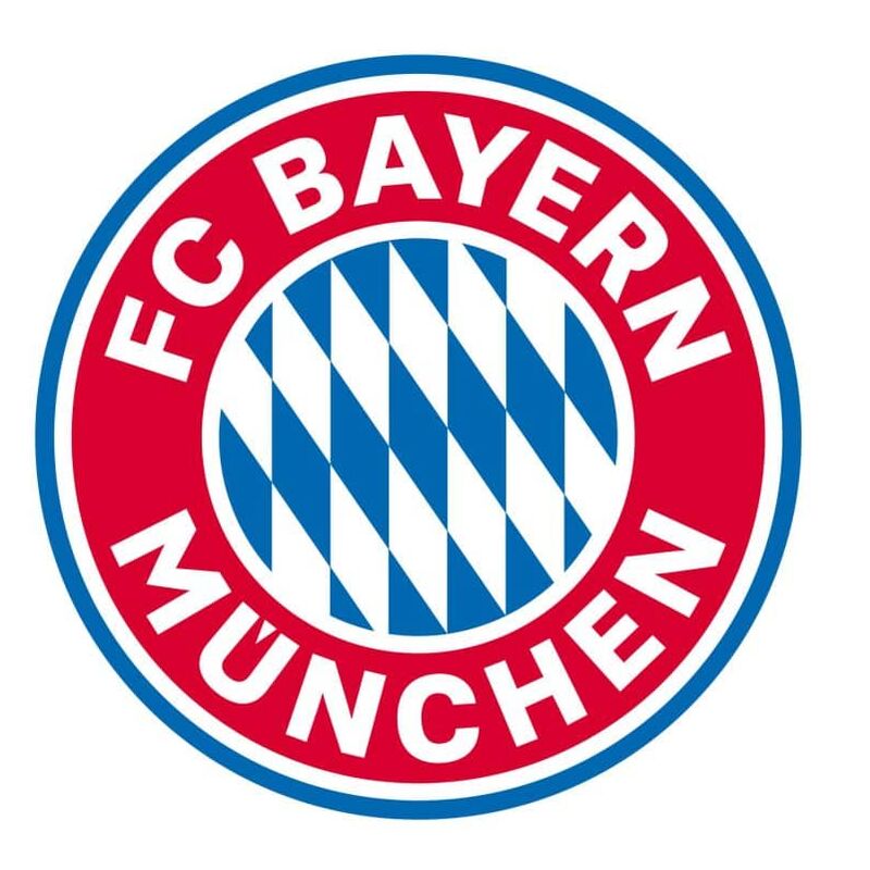 FC Bayern München Logo Rund Küche 20x20cm Aufkleber Wandtattoo Fußball