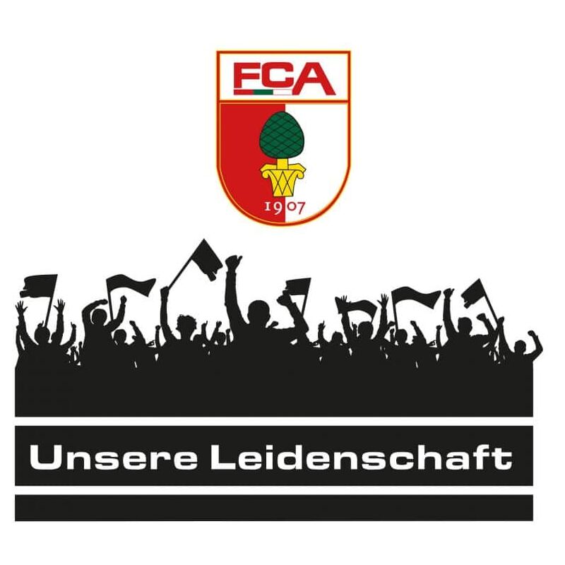 Porzellantasse/Becher FC Augsburg "Logo" Fussball Fanartikel 