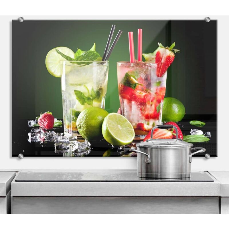 3D Spritzschutz Cocktail Hour 60x40cm Wandschutz Küchenrückwand