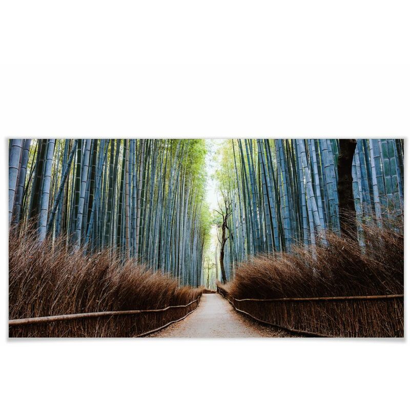 Landschaft Japan Natur Poster 60x30cm Bambushöhle Wanddeko Wandposter Fotografie
