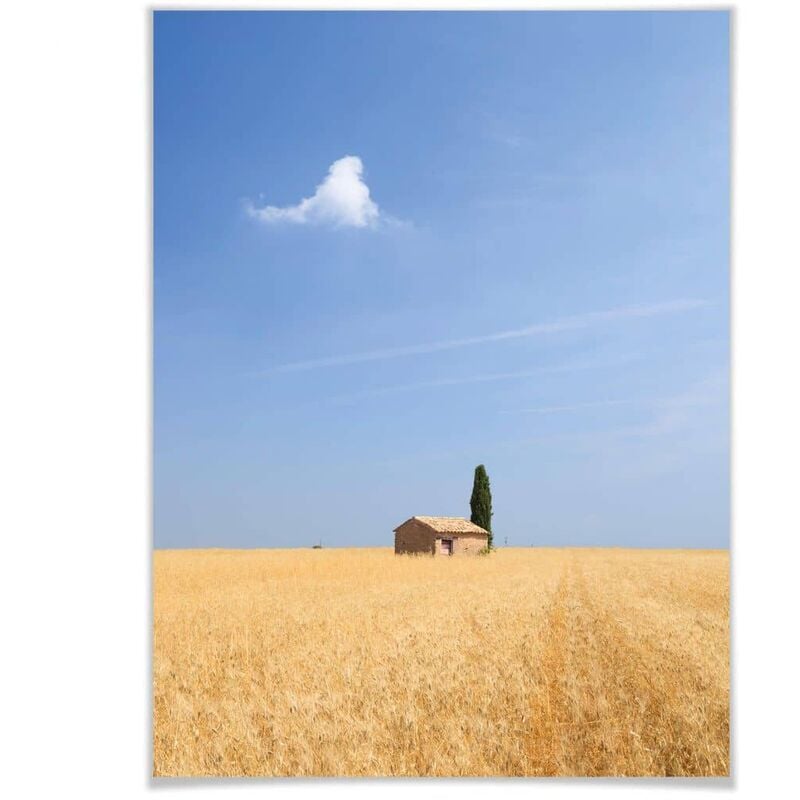Wanddeko Natur Landschaft Wandposter Poster 24x30cm Fotografie Toskana