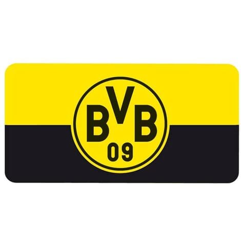Fußball Wandtattoo Borussia Dortmund BVB 09 Logo Kinderzimmer Aufkleber  Wandbild selbstklebend 30x15cm