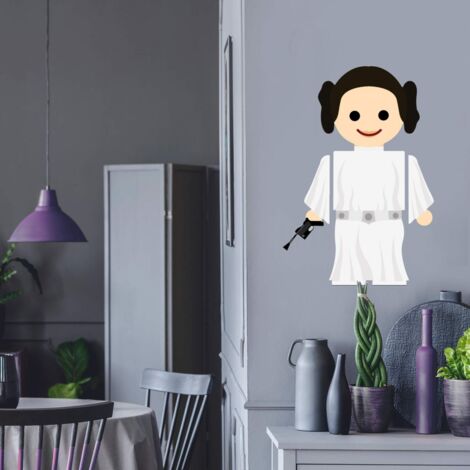 Leia Prinzessin Mädchen Aufkleber Kinderzimmer - 41x60cm Wandtattoo Playmobil