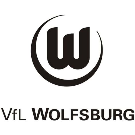 Wolfsburg Bundesliga Verein selbstklebend Schriftzug VfL Wandtattoo Fußball Wandbild Aufkleber 40x27cm Logo