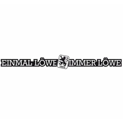 1860 Munchen Einmal Lowe 120x14cm Wandtattoo Fanartikel Merch