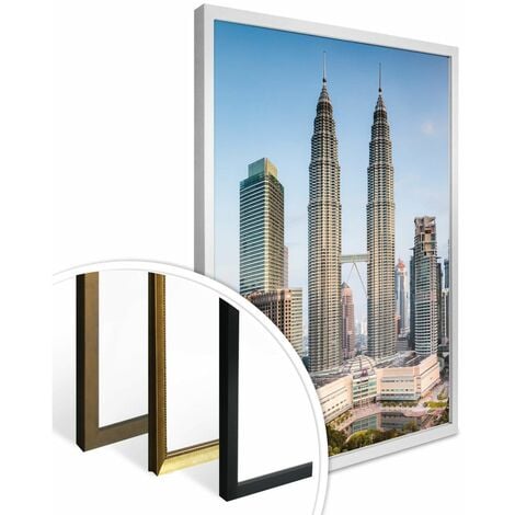 Skyline Poster Petronas Towers Fotografie 24x30cm Wanddeko Lumpur Kuala
