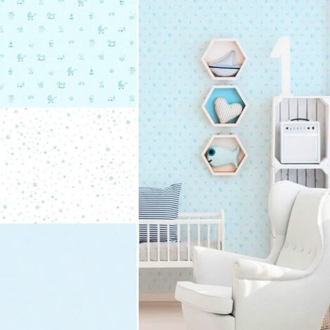 K&L Wall Art PVC-freie einfarbige Rosa Kinderzimmer Tapete niedliche  Wandfarbe für Babyzimmer Unitapete Babyzimmer Wandschutz