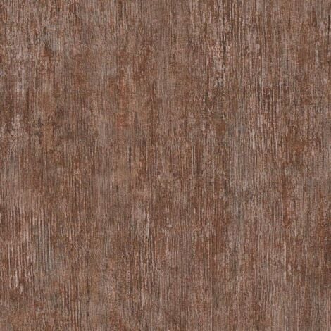 Vliestapete Holz Optik Unitapete Braun Rot einfarbige Struktur Tapete  10,05m x 0,53m Tapetenrolle by
