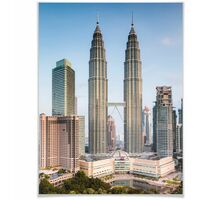 Skyline Poster Petronas Towers Fotografie Kuala Lumpur 24x30cm Wanddeko