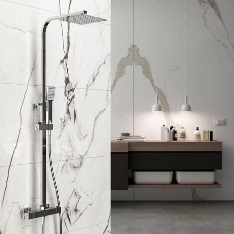 Pannello per parete da doccia effetto marmo Alluminio L90xL120xH210 cm  Lotto di 2 ENEKO
