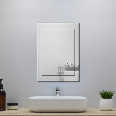 Specchio da bagno 90x65cm,IP44, Vetro HD (1/3)