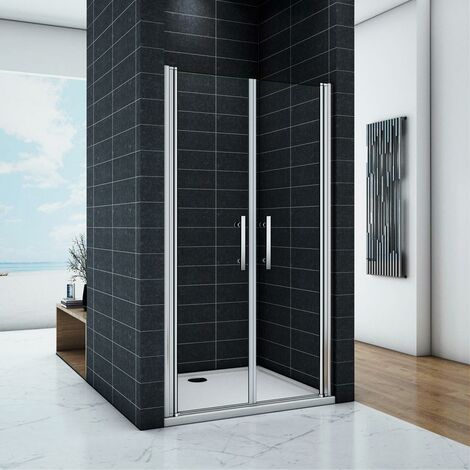Box doccia per nicchia porta saloon cristallo 6 mm trasparente h