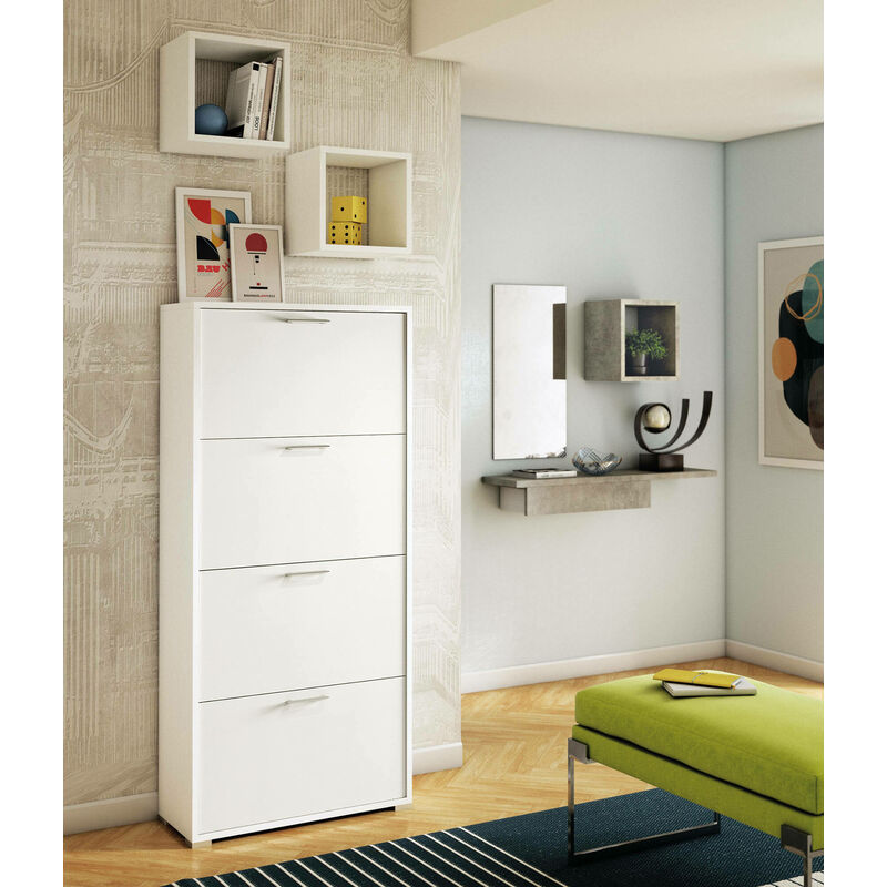 Zapatero modular extensible de plástico vertical para dormitorio, hogar,  color rosa