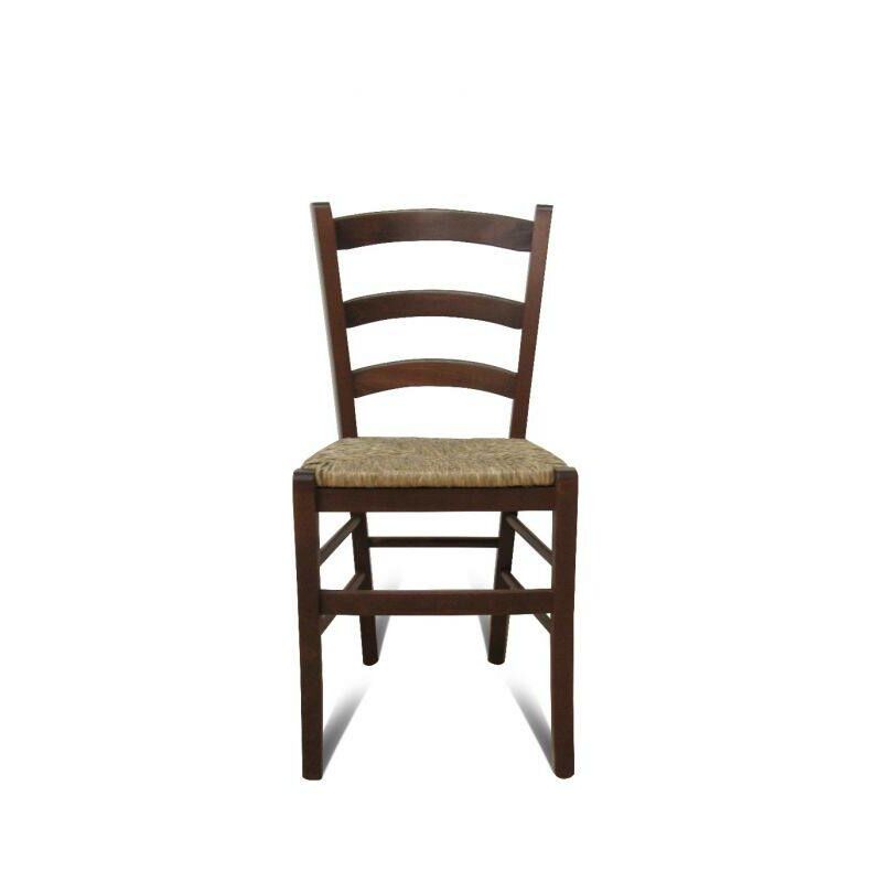 Juego de 2 sillas clásicas de madera, para comedor, cocina o sala de estar,  Made in Italy, 41x43h87 cm, color blanco