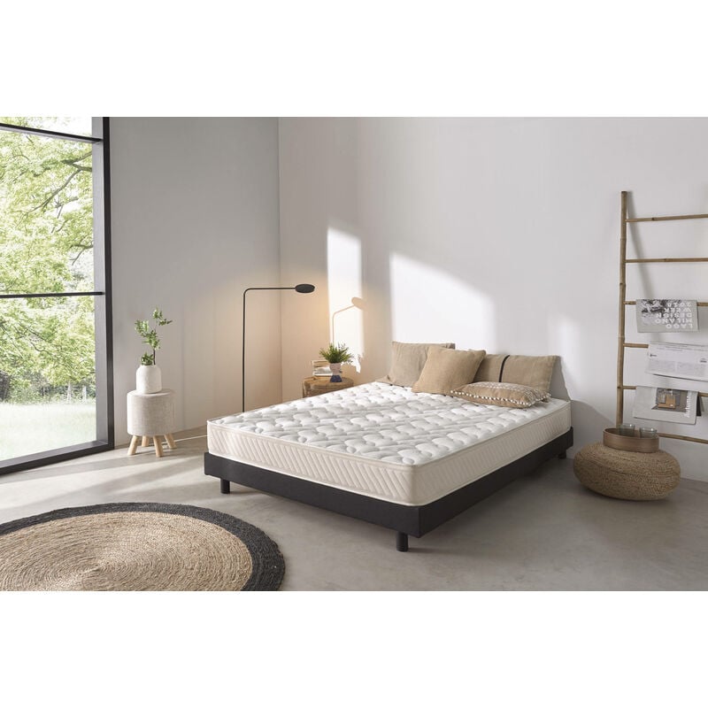 Dmora Colchón Superior doble king size, estructura Memory Foam y Gel, ortopédico con capacidad portante media/rígida, Cm 200x200 Alto 22