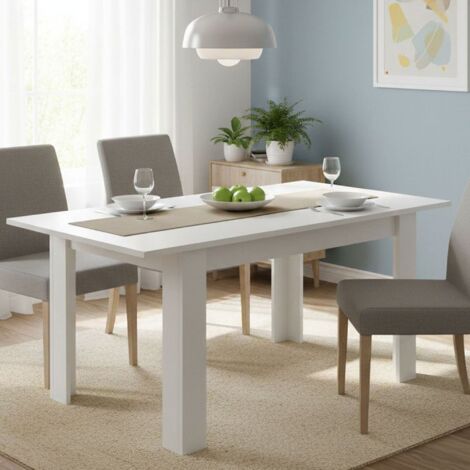 Mesa De Comedor Extensible (De Consola A Mesa Para 14 Personas) - Acabado Color Cemento