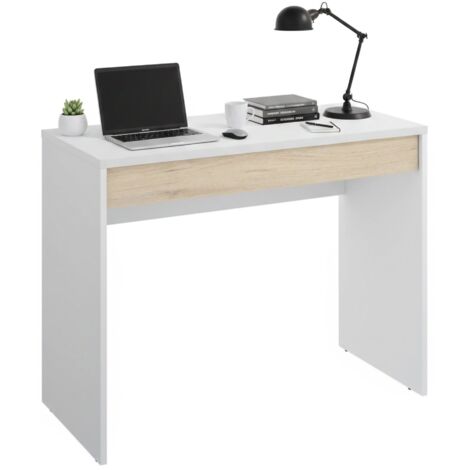 Mesa De Centro Dmora Con Elevador – Blanco Y Roble 100x50 Cm | Espacio De Almacenamiento Y Diseño Moderno