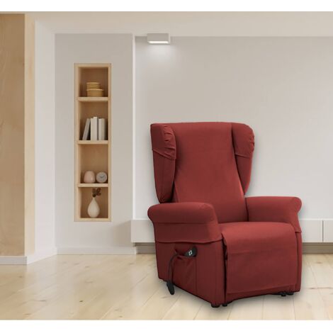Sillón Dromanzin, Desenfundable, Fabricado en Italia, Blanco (1/5)