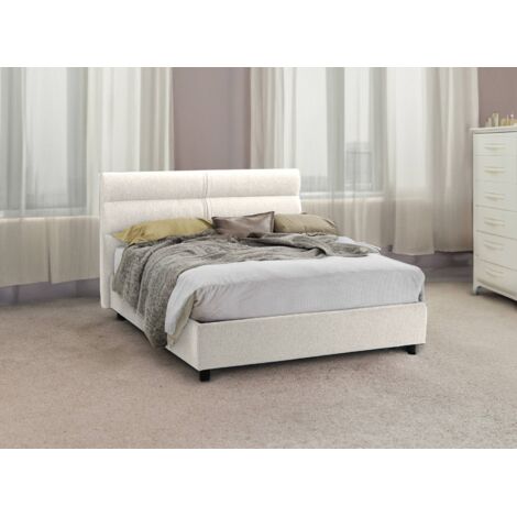 Cama Plaza y Media Briona, Desenfundable, Hecho en Italia, Beige (1/5)