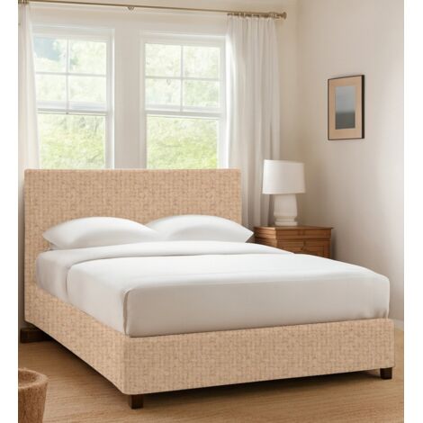 Cama Doble Worthing, Desenfundable, Hecho en Italia, Beige (1/3)