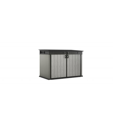 Armario Exterior - Mueble de Jardín Gris 109.3x190.5x132.5h cm