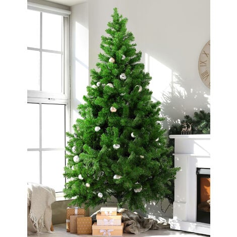 Dmora Árbol de Navidad "Riccardo", Alto 150 cm, Extragrueso, 438 ramas, Efecto Royal, 100 x 100 x 150 cm