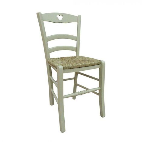 Silla Italian En Metal Con Asiento en Madera Natural