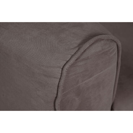Dmora Sofá moderno de tela de 2 plazas, Made in Italy, Sofá para apartamentos pequeños, con cojines, 125x73xh85 cm, color gris, con embalaje reforzado