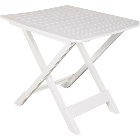 Mesa plegable TEVERE Blanca, Mesa Auxiliar Plegable Blanca, Mesa