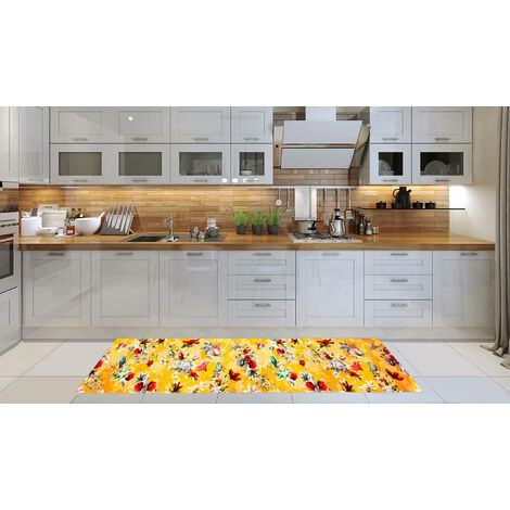 Tapetes de cocina para piso, alfombra de cocina, antideslizante, lavable,  absorbente, alfombra de camino de cocina para delante del fregadero