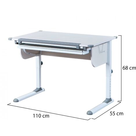 Bureau D'écolier FLEXA Inclinable En Bois Marron - Reconditionné