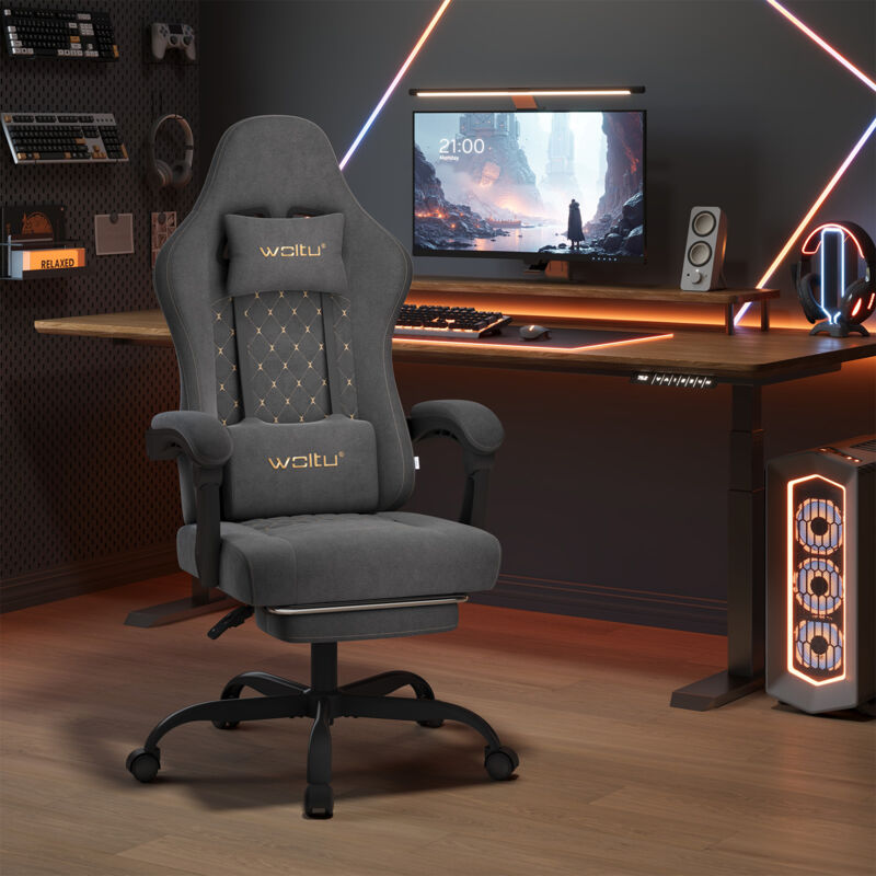 GTPLAYER Chaise Gaming Bureau Ergonomique Fauteuil Gaming Leathaire GTPLAYER Chaise Gaming Bureau Ergonomique Fauteuil Gaming Leathaire