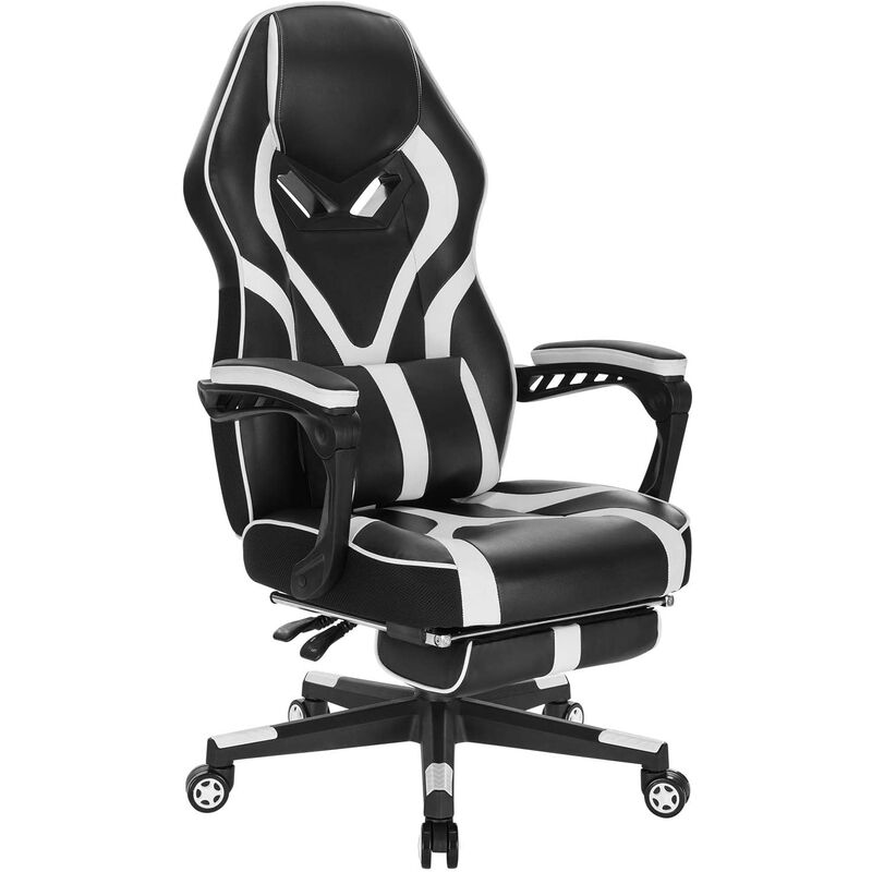 HOMCOM Fauteuil gaming militaire - chaise gamer - inclinable