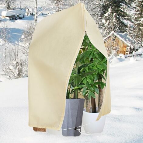 180x120cm housse de protection des plantes, pot de fleurs d'hiver, antigel,  hotte, petit arbre contre le froid, sac en tissu antigel