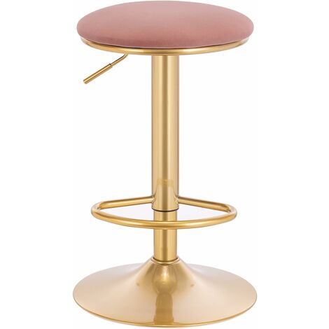 Tabouret Rond WOLTU 2 X Tabourets de Bar Hauteur Réglable (61-82cm), Chaise de Bar ...