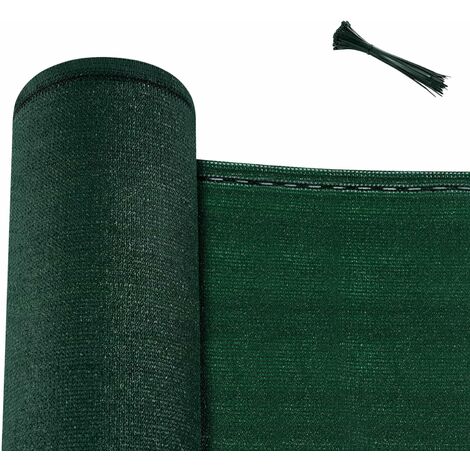 WOLTU Brise Vue Jardin, Brise Vue 1, 8x15m, Brise Vue Balcon en PEHD 180g/m², Filet Occultant Jardin, Protection Contre Vent, Soleil, avec Attaches Câbles, Vert
