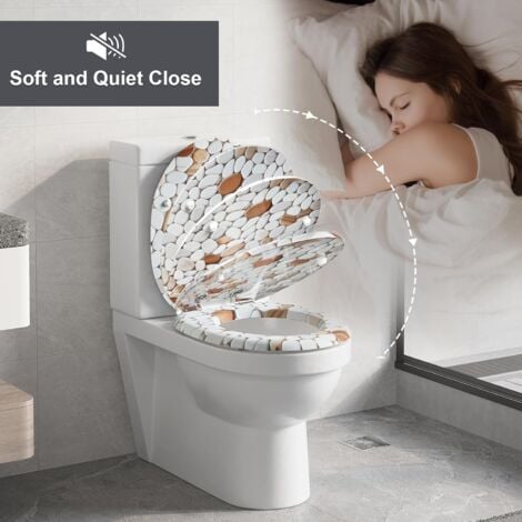 Toilet Seat Cuvette Wc Auchan Cuvette Wc Abattant Mdf WOLTU