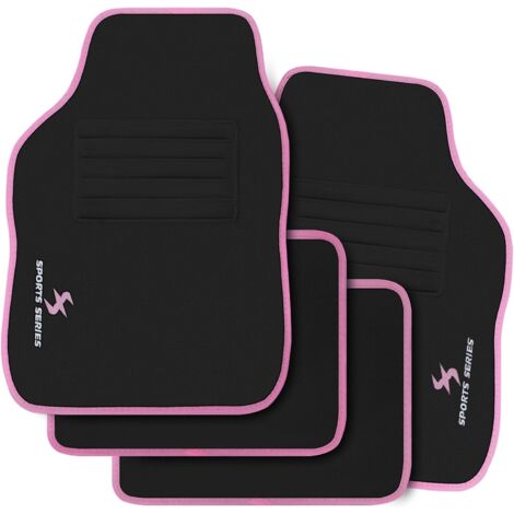 Woltu – Tapis de sol voiture antidérapant – Lot de 4 pièces – Tapis avant 67x45cm et arrière 34x45cm – Protection optimale toutes saisons