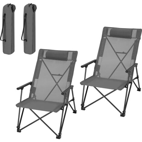 ALAZA Chaise de camping pliante portable avec drapeau britannique et