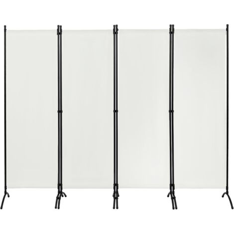 Woltu – Paravent pliable 224x182cm – Tissu polyester imperméable 160g/m² – Pieds en métal – Écran de confidentialité pour intérieur et extérieur
