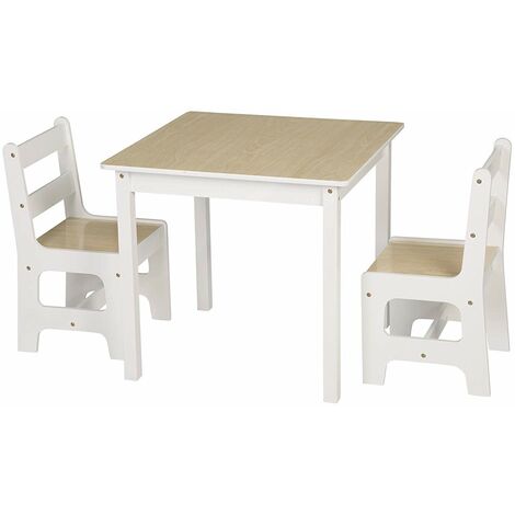 GOPLUS Ensemble Table et Chaises pour Enfants, Table Chaise  Multifonctionnelles en Plastique pour Enfant avec Alphabets
