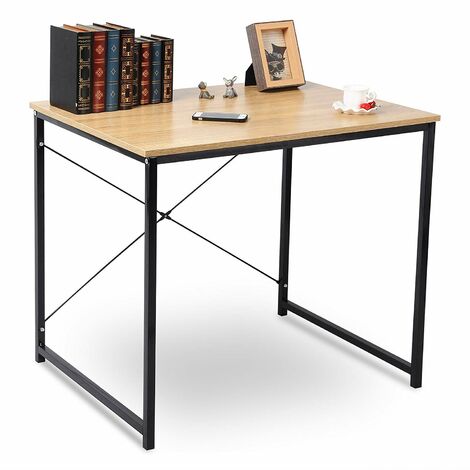 Table d'ordinateur Table de Bureau Table de Travail en aggloméré et  Acier,Environ 120x74x71,5 cm