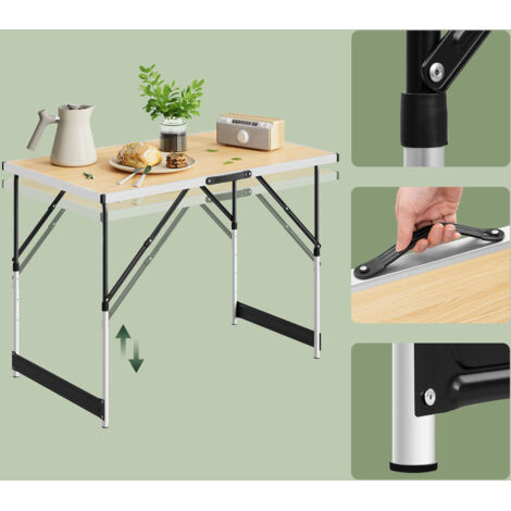 WOLTU® CPT8121SZ TABLE de Camping Pliante Table de Jardin Table de Travail Ta... EUR 59,99