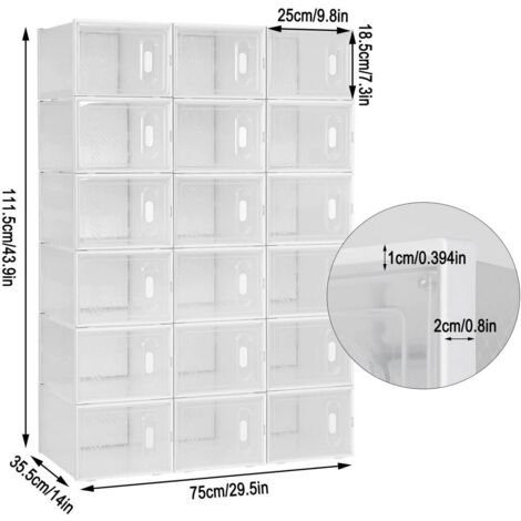 BOC - Boîtes à chaussures transparentes – Rangement Chaussure