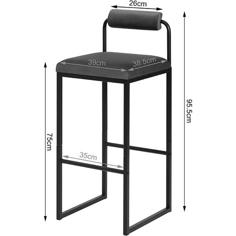 Ensemble Table et 4 chaises de bar Koumo Bois clair, Métal et Velours Blanc  crème