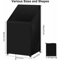 Housse De Protection Pour Transat WOLTU - 218x77x55cm - Imperméable Et Anti-UV - Oxford 600D